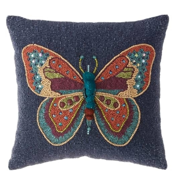 Mackenzie-Childs Boheme Butterfly Pillow
